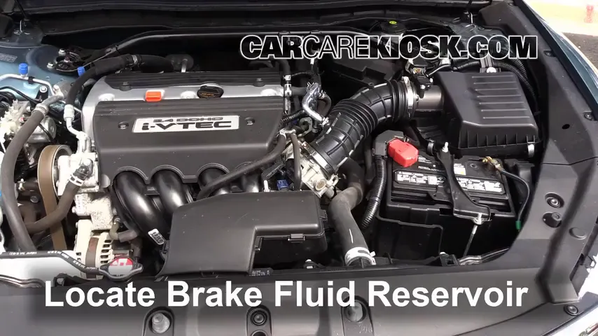 2013 Honda Crosstour EX-L 2.4L 4 Cyl. Brake Fluid